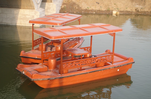 4人畫(huà)舫電動(dòng)船 仿古電動(dòng)船