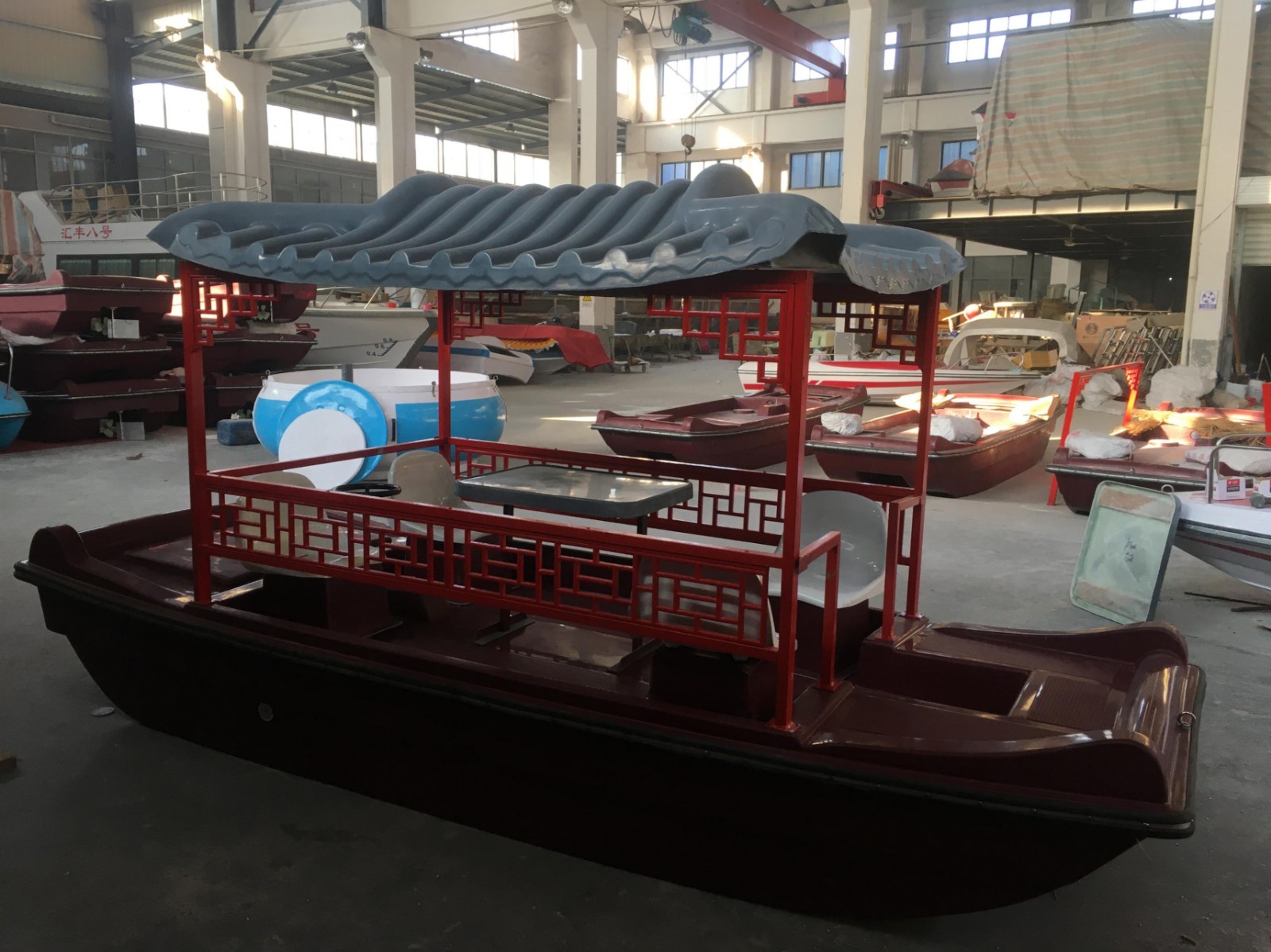 4人畫(huà)舫電動(dòng)船 仿古電動(dòng)船