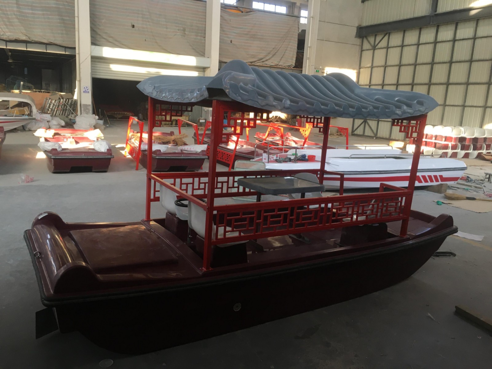 4人畫(huà)舫電動(dòng)船 仿古電動(dòng)船